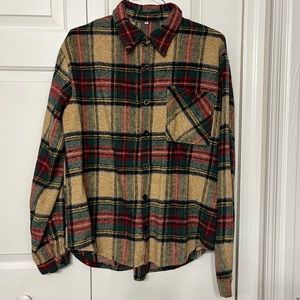 Men’s Plaid Coat- Size: L